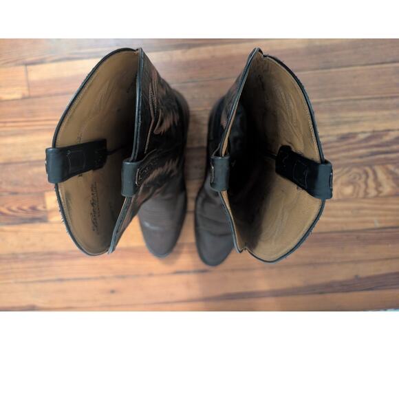 Lucchese Classics L156264 Handmade Boots Black/Brown Size 10.5 - Picture 15 of 16